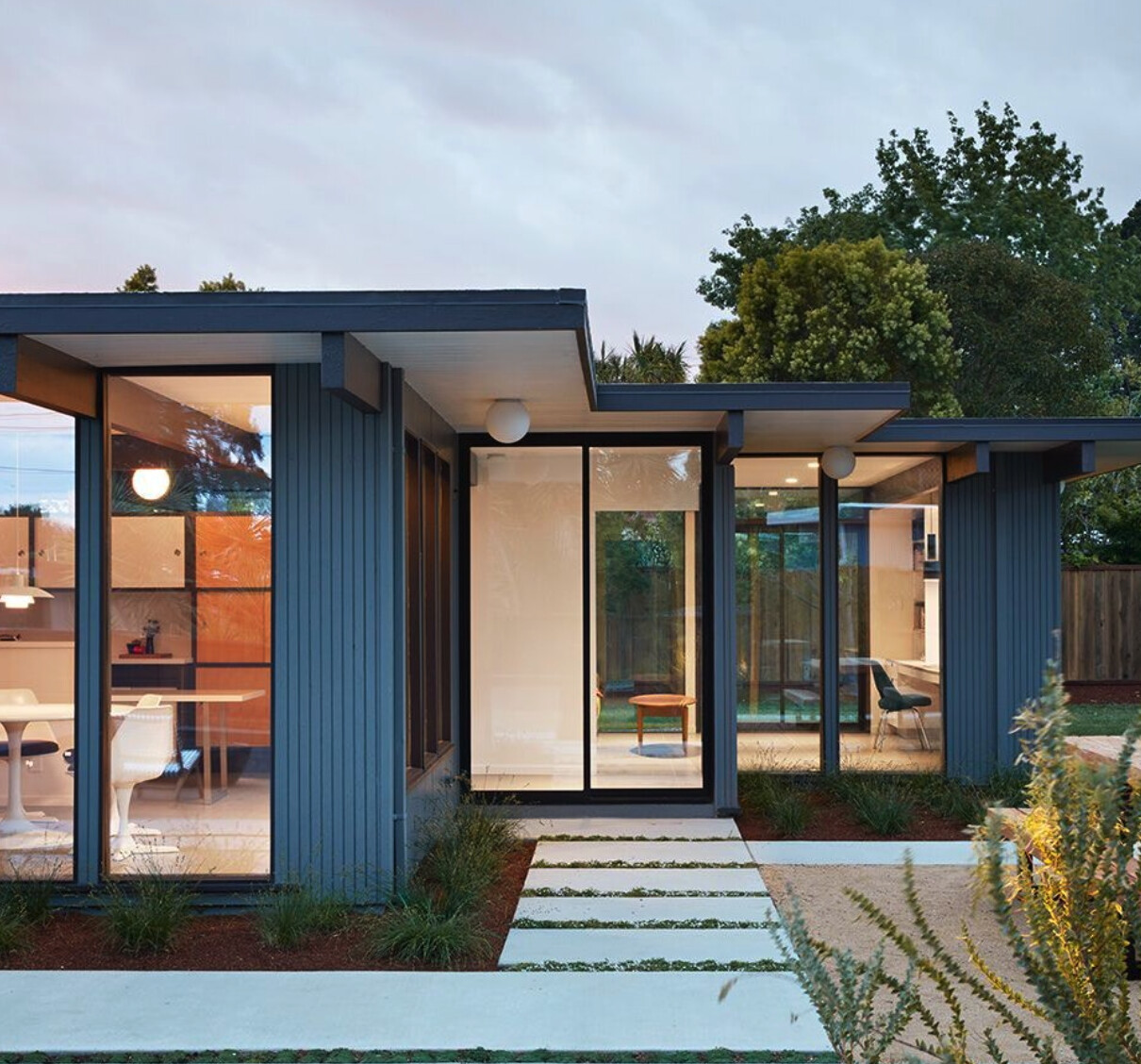 Custom windows in an Eichler-style mid-century home